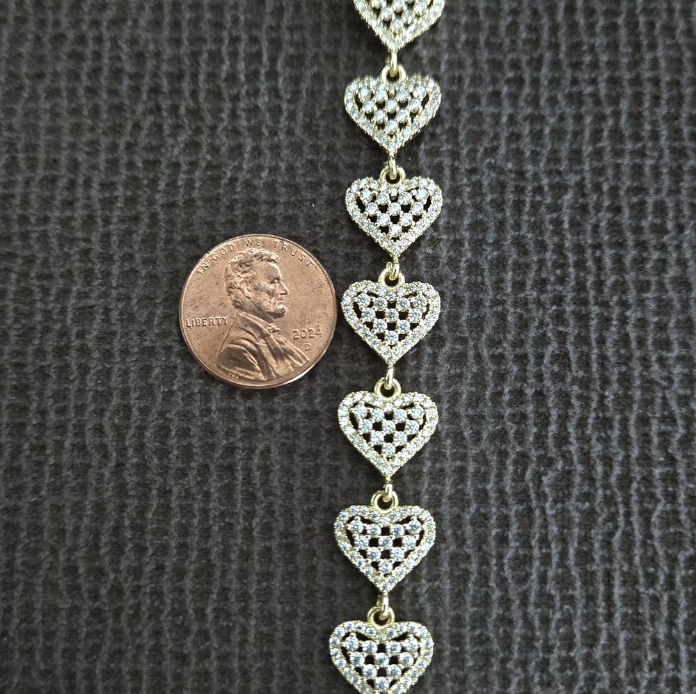 Gemelli👭 "Rebecca" Gold Hearts💛 Necklace - NWT - Picture 5 of 16